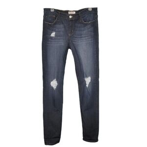 Judy Blue EUC Distressed Mid-rise Stretch Jeans Women's Size 15/32